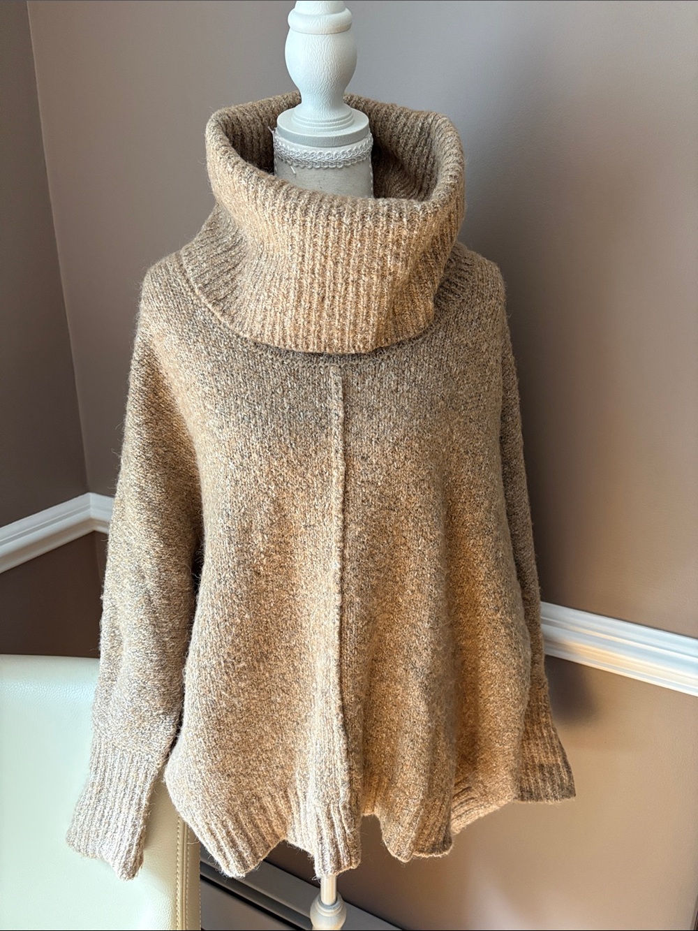 ruby moon Camel Turtleneck Sweater